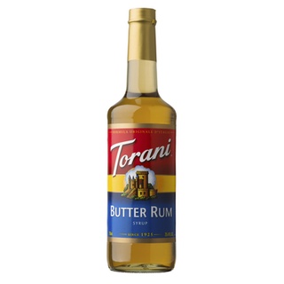 Torani Butter Rum Syrup 750 mL Glass Bottle
