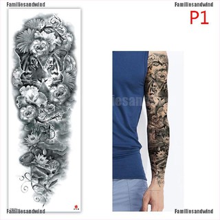 Familiesandwind 3D men arm tattoo temporary tattoos sticker fake tatoo body waterproof sticker (3)