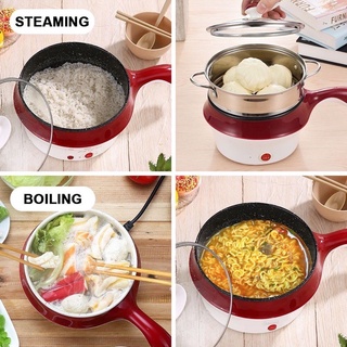 ஐ△Korean 1.5L multifunctional non-stick electric steamer rice cooker frying pan cooking pot-Z028