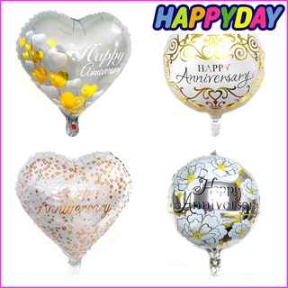 5pcs 17" Happy Anniversary Foil Balloon [id1173]