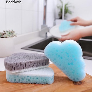 COD!!! Bodhiwish 2Pcs Sponge Rub Cleaning Sponge Kitchen Scrubber