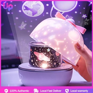 Night Light Projector 360 Projection Movies Rotation Starry Sky Projector Lamp for Kids Room