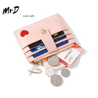 MrD Card Holder Multi-Card Fashion Korean Zipper Purse Multifunction Card Sets
