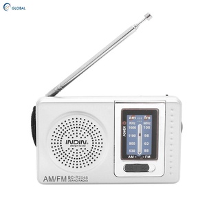 【Stock】 INDIN AM/FM Radio speaker Portable 530-1600KHz Telescopic Antenna 88-108 MHz