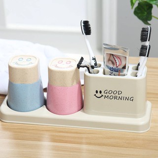 Toothbrush holder Toothbrush holder Toothbrush holder Toothbrush Wheat Straw 2 Sets Of Creative