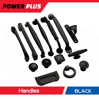 Power Plus➕ Black Handles for Furniture Cabinet Knobs and Handles Kitchen Handles Drawer Knobs