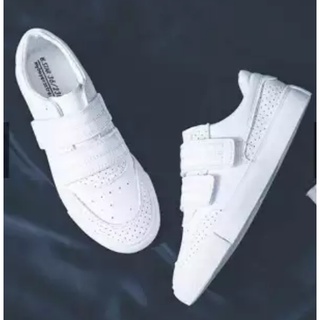 Korean fashion white sneakers rubber running shoes for women #whitesneakersrubberrunningshoes