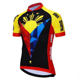 The Philippines Flag Pro Men Short Sleeve Cycling Jersey