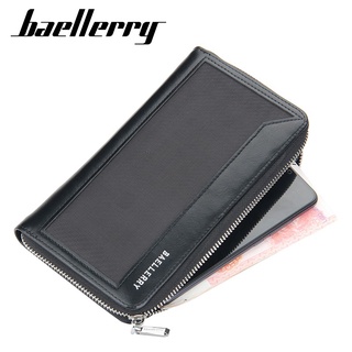 ❉Baellerry Long Wallet Men Clutch New Vintage Fashion Handbag Business Card Wallet Large Capacity✡ (3)