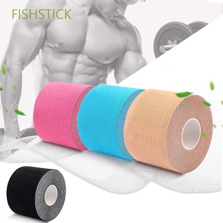 FISHSTICK Running Athletic Strapping Tennis Muscle Bandage Kinesiology Sports Tape Elastic Muscle Paste Gym Muscle Sticker Muscle Pain Relief Fitness Adhesive Strain Injury Tape/Multicolor