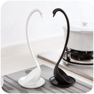 MR.FUN Swan Plastic Stand Spoon with Plate
