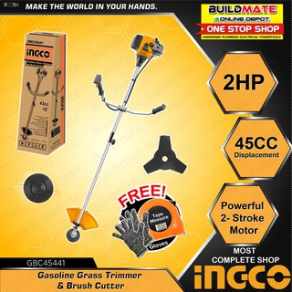♛✵┇INGCO Gasoline Grass Trimmer and Brush Cutter 2HP +FREE TAPEMEASURE & GLOVES •BUILDMATE• IPT