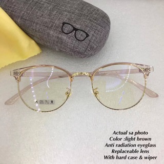 Flexible frame Anti blue light eyeglass replaceable lens high quality with case 6214