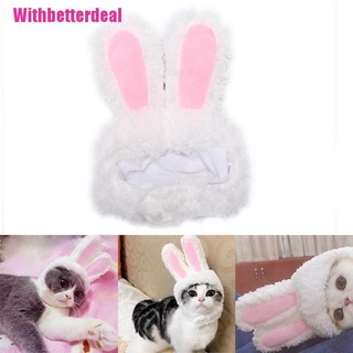 [BETTER] Cat bunny rabbit ears hat pet cat cosplay costumes for cat small dogs party