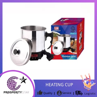 electric kettle☄UNIBEST Stainless and Glass Electric Heating Cup 12CM