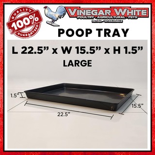 (Sulit Deals!)❁Poop Tray Plastic for Pet Cage Folding Collapsible Fixed Dog Cat Rabbit Heavy Duty Re (6)