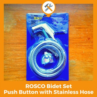 Rosco Bidet Set Toilet with Stainless Hose