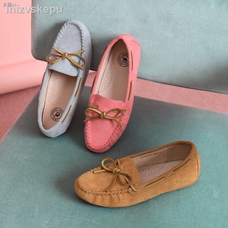 ๑✵[Camel camel] women s shoes 2021 autumn suede maternity shoes round head shallow mouth single shoe