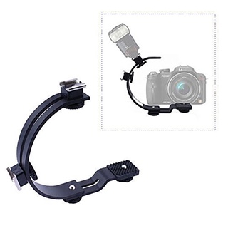 C-Shaped Flash Speedlite Bracket for LED Video Light DSLR Camera Camcorder Consumer
