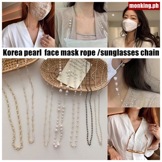 Pearl Mask lanyard anti-lost mask hanging rope fine-grain glasses chain non-slip mask strap mask chain
