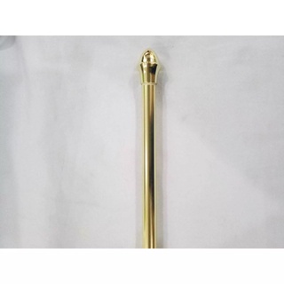 Extendable Curtain Rod (2 Sizes) Gold 70-200cm easy install (2)