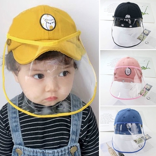 Baby Anti-droplet Hat Outdoor Anti-epidemic Hat Sun Hat Soft Baby Anti-Spitting Dustproof Face Shield Protective Cover Cap Baseball Hat