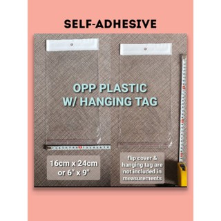 OPP Plastic Self Adhesive with Hanging Tag 100pcs per pack