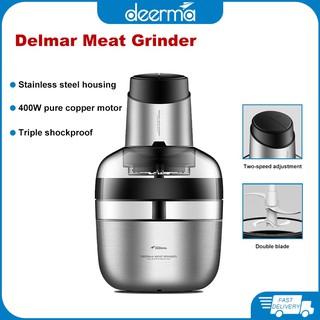 Kitchen AppliancesஐDeerma DEM -JR01 Stainless Steel Meat Grinder Chopper Household Meat Blender For