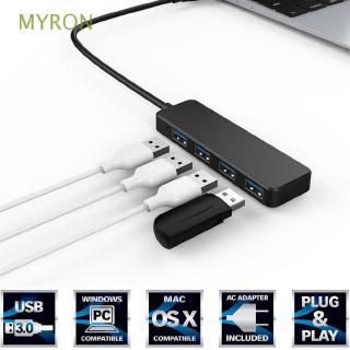 MYRON Ultra-thin High Speed USB Hub External 4 Ports Splitter Expander For Laptop PC (1)