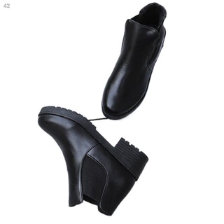 (Sulit Deals!)♧☄▪Korea Fashion Black Shoes Women Casual Ankle Boots