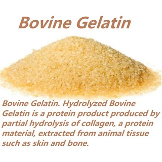 Unflavored Bovine Gelatin 25 gramsessential oil powder