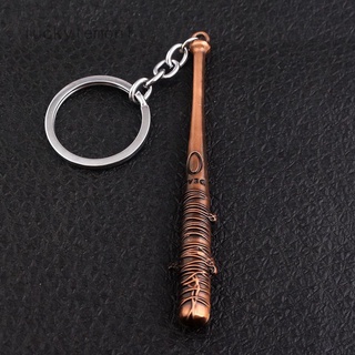 Luckylemon1 The Walking Dead Stick Keychain Negan's Bat LUCILLE Key Chain Car Keyring For Men Jewelry Gift