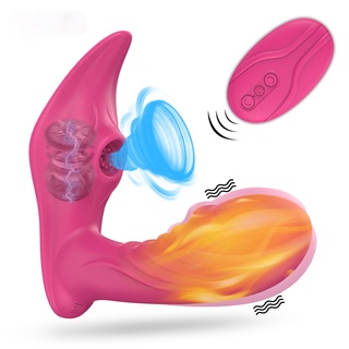 Wireless remote control orgasm sucking vibrator G-spot clitoris sucker clit stimulator dildo sex toy