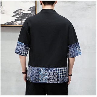 ﹊◊❡◈Kimono Men Japanese Kimono Traditional Samurai Costume Japanese Clothing Blouse Shirt Haori Yuka (2)