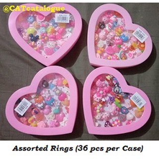 Assorted Fashion Rings For Kids (36 pcs)