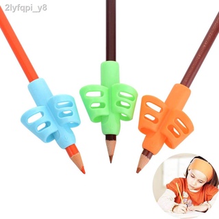 3Pcs/Set Children Writing Pencil Holder Posture Correction/Learning Practise Silicone Pen Aid Grip P
