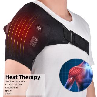 EverToner Heat Therapy Shoulder Brace Adjustable Shoulder Heating Pad for Frozen Shoulder Bursitis Tendinitis Strain Hot Cold