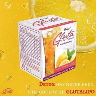 BEST SELLING Gluta Lipo JUICE (old formula) 100% effective 1 BOX (10 sachets)