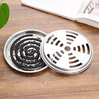 Portable Mosquito Coils Holder Large Hotel Metal Repellent Rack with Cover Saft Mosquito Coil Tray Summer Anti-mosquito Supplie