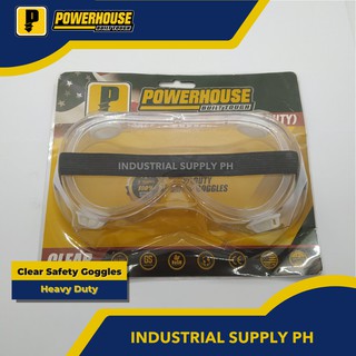 POWERHOUSE Clear Safety Goggles (Heavy Duty) [ISPH | PAC]