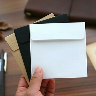 Ink's 10x10cm Square Mini Kraft Paper Small Card Storage Envelope