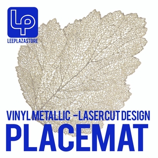*Leaf Design Vinyl Placemat parties weddings decor