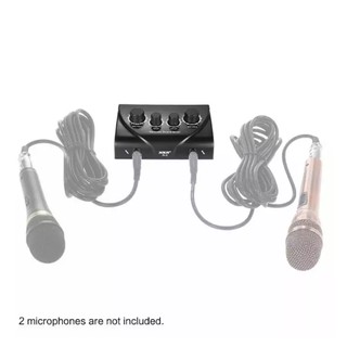 Mixer with cable dual microphone input 100-240V portable audio audio stereo echo mixer (2)