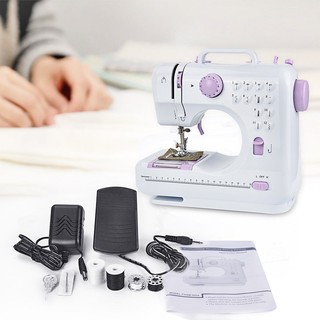 COD 12 Stitch Sewing Machine Mini Multifunctional Household Sewing Machine (White)
