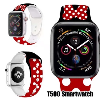 smart watch Smartwatch T500 Mickey Minnie Mouse Silicone Strap 44mm Bracelet Women Bluetooth Call IO