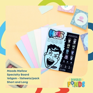 Moods Mellow Board - 160gsm / 15 sheets per pack - Short and Long Size - Specialty Board