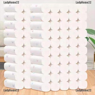 （LadyHome22）Toilet Paper Bulk Rolls Bath Tissue Bathroom White Soft 5 Ply