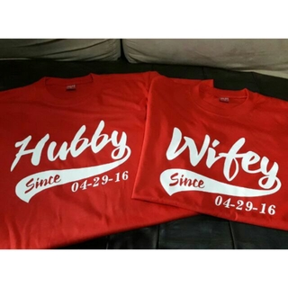 Hubby And Wifey Couple shirts ll SumiFashionPrint ll