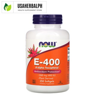 Onhand, Now Natural Vitamin E-400, 250 Softgels
