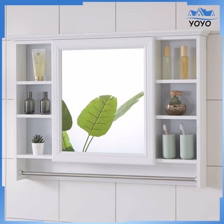 Modern and simple carbon fiber bathroom mirror cabinet mirror box toilet vanity mirror wall-mounted